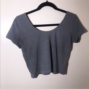 Hollister Gray Crop Top
